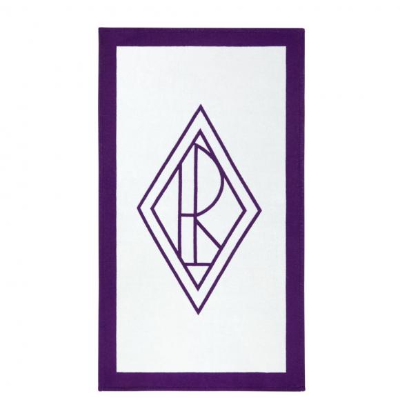 Ralph Lauren Home Blair Beach Towel White / Purple