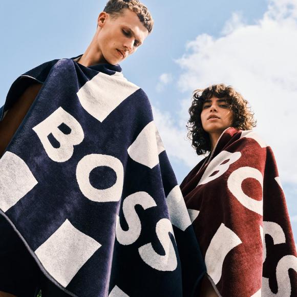 Boss Home Bath Beach Towel Brick