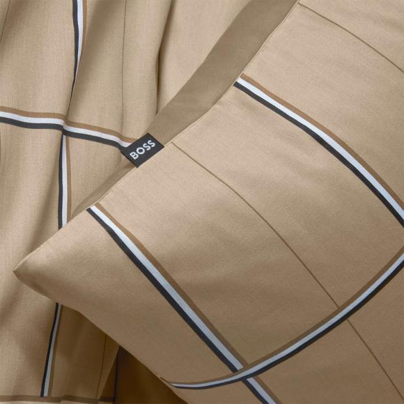 Boss Home B Check - Duvet Cover Beige