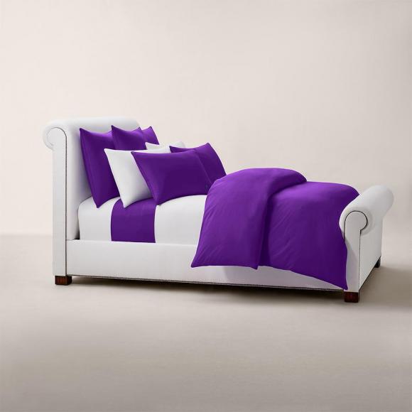 Ralph Lauren Home Polo Player II Flat Sheet Chalet Purple