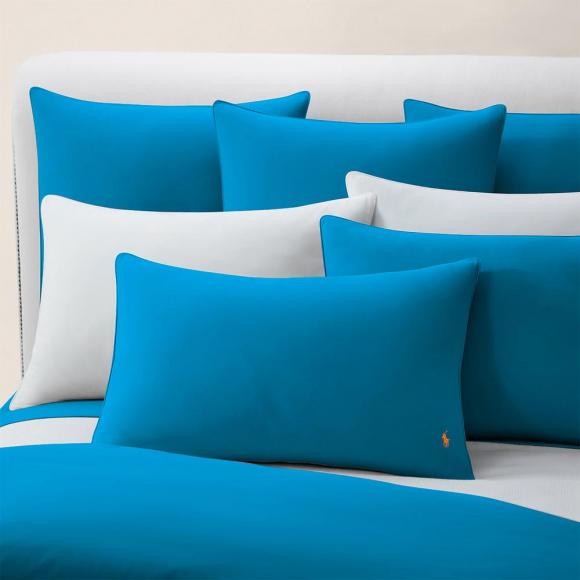 Ralph Lauren Home Polo Player II Duvet Cover Cove Blue