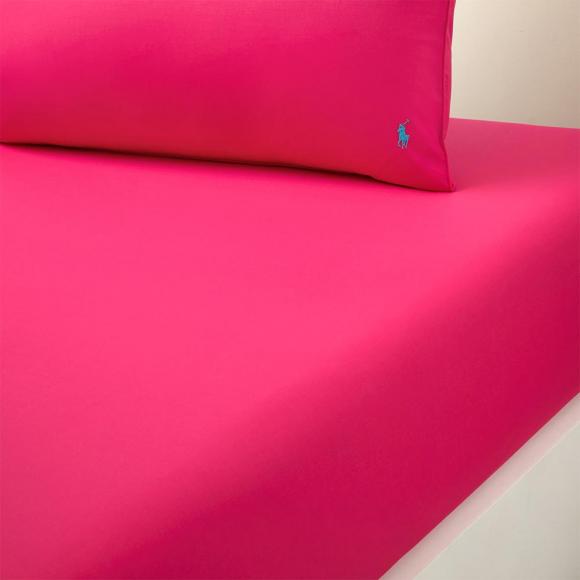 Ralph Lauren Home Polo Player II Fitted Sheet Pink Sky