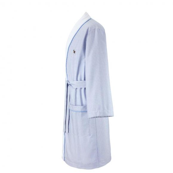 Ralph Lauren Home Oxford Kimono Robe Blue