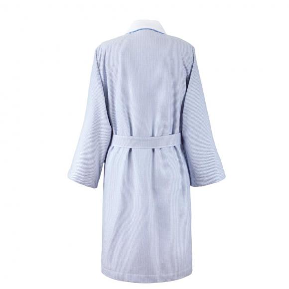 Ralph Lauren Home Oxford Kimono Robe Blue