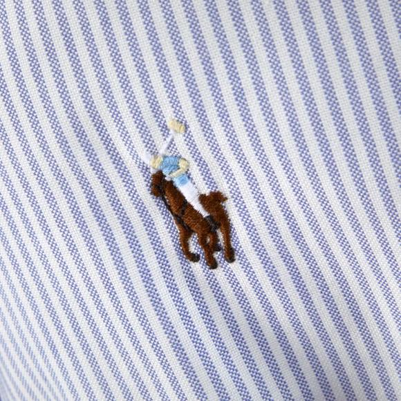 Ralph Lauren Home Oxford Kimono Robe Blue