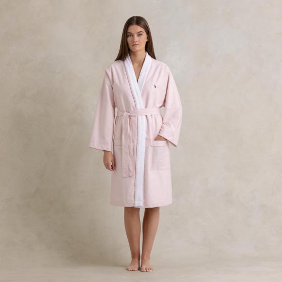 Ralph Lauren Home Oxford Kimono Robe Pink