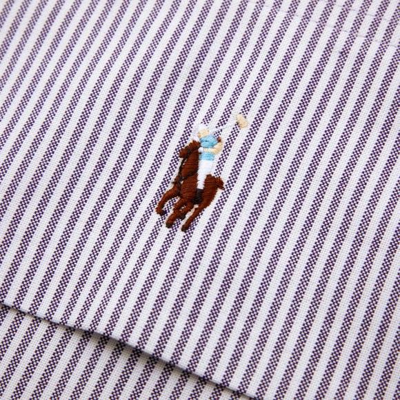 Ralph Lauren Home Oxford Flat Sheet Chalet Purple