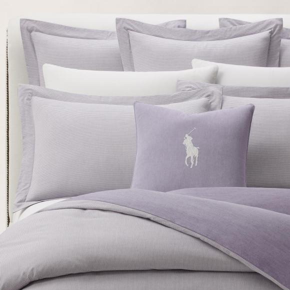 Ralph Lauren Home Oxford Flat Sheet Chalet Purple