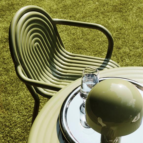 Tom Dixon Groove Arm Chair Moss