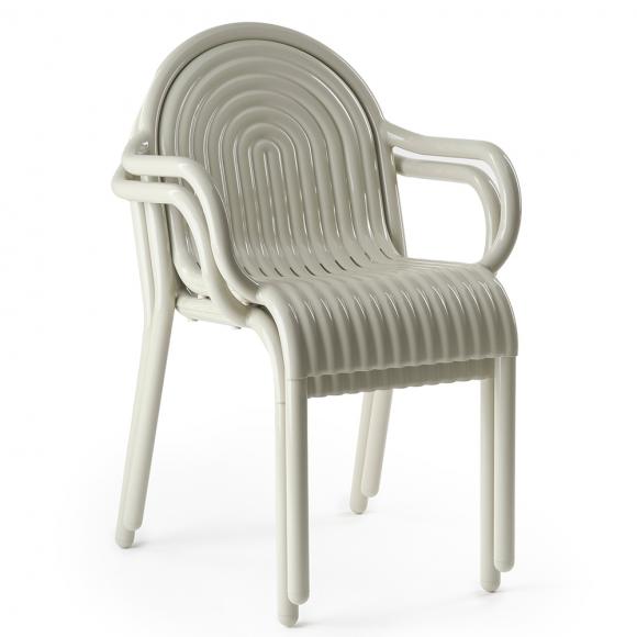 Tom Dixon Groove Arm Chair Putty