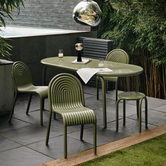 Tom Dixon Groove Side Chair Moss