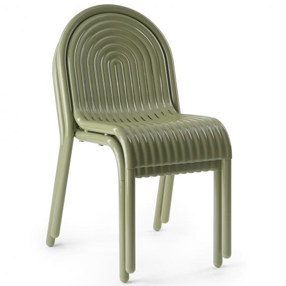 Tom Dixon Groove Side Chair Moss