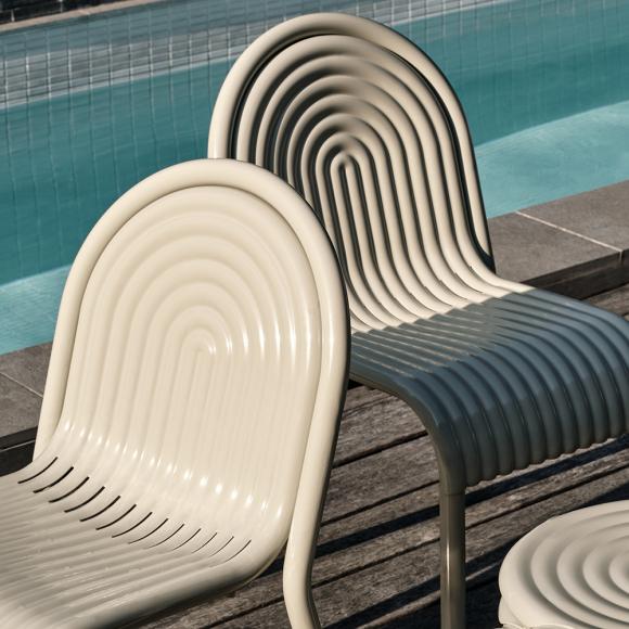 Tom Dixon Groove Side Chair Putty