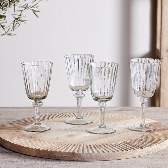 Nkuku Minati Wine Glass Clear (set of 4)