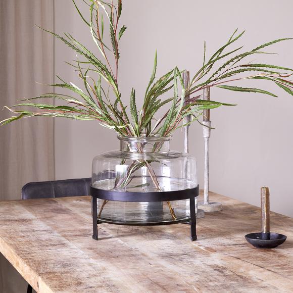 Nkuku Akoro Recycled Glass Vase - Clear