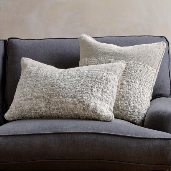 Nkuku Puli Recycled Linen Cushion Cover - Natural