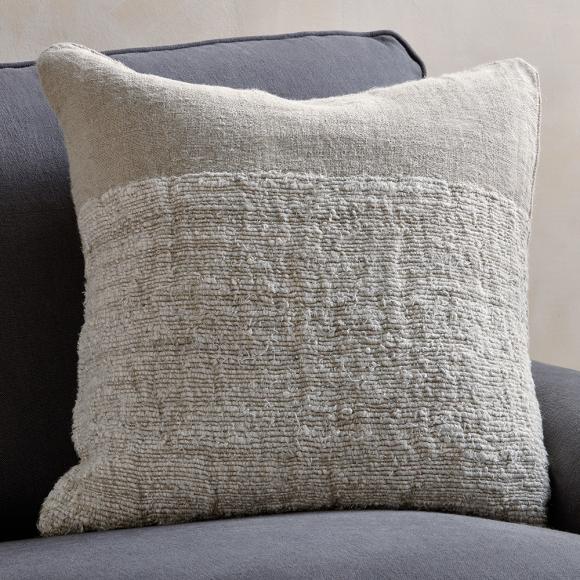 Nkuku Puli Recycled Linen Cushion Cover - Natural