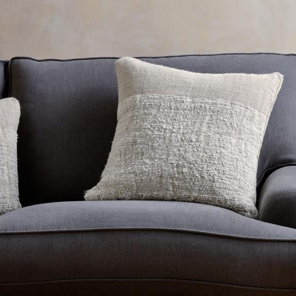 Nkuku Puli Recycled Linen Cushion Cover - Natural