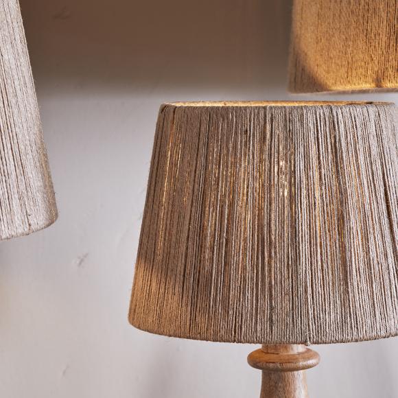 Nkuku Tiwa Woven Jute Lampshade Natural