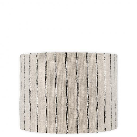 Nkuku Sanja Cotton Stripe Lampshade Off white & Grey