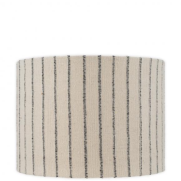 Nkuku Sanja Cotton Stripe Lampshade Off white & Grey