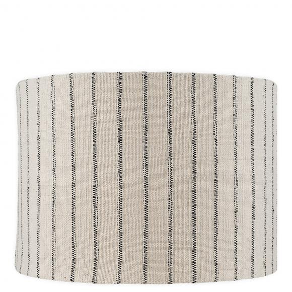 Nkuku Sanja Cotton Stripe Lampshade Off white & Grey