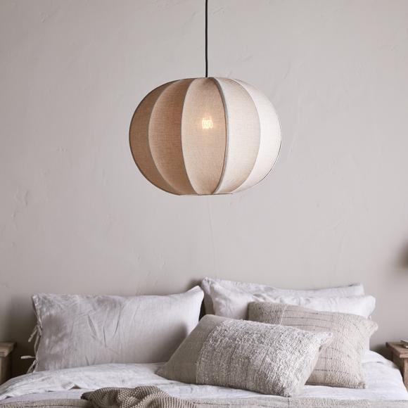 Nkuku Orisa Linen Lampshade Off White 