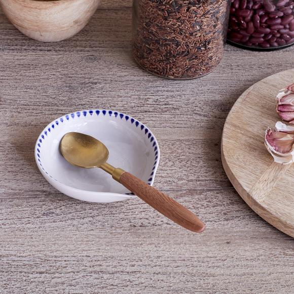 Nkuku Indigo Drop Spoon Rest