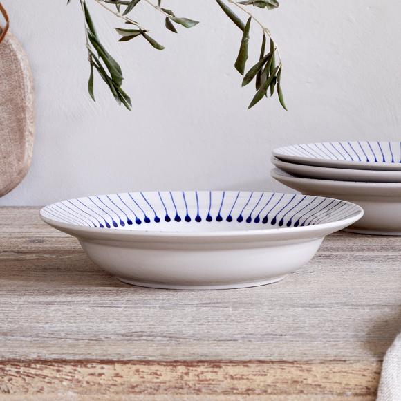 Nkuku Iba Pasta Bowl Indigo