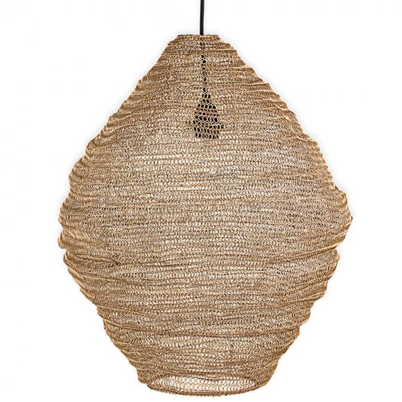 Nkuku Mukuni Wire Iron Lampshade | Brass