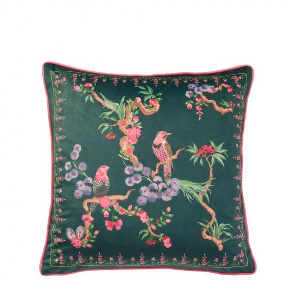 Cath Kidston Bird Cushion Emerald