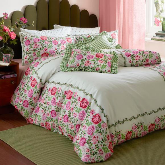 Cath Kidston Dolly Rose Cushion Sage