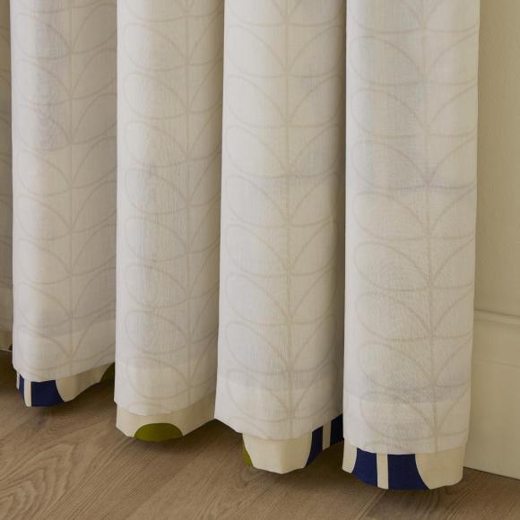 Orla Kiely Abacus Flower Lined Eyelet Curtains