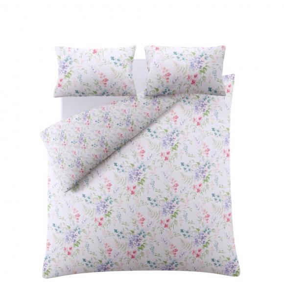 Laura Ashley Aulden Flowers Lavender Duvet Cover Set