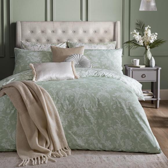 Laura Ashley Lloyd Duvet Cover Set Sage