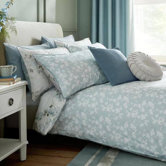 Laura Ashley Mirabelle Duvet Cover Set Pale Seaspray
