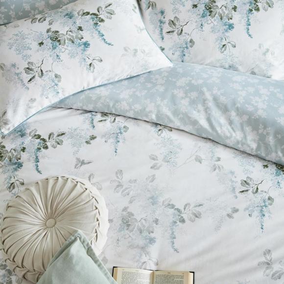 Laura Ashley Mirabelle Duvet Cover Set Pale Seaspray