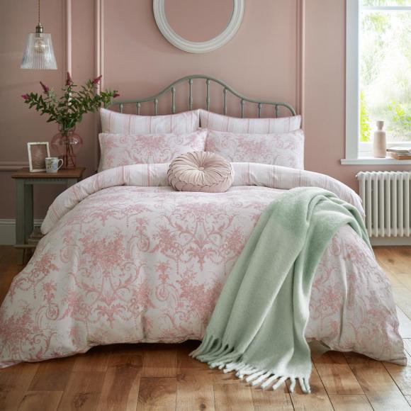 Laura Ashley Tuileries Blush Pink Duvet Cover Set