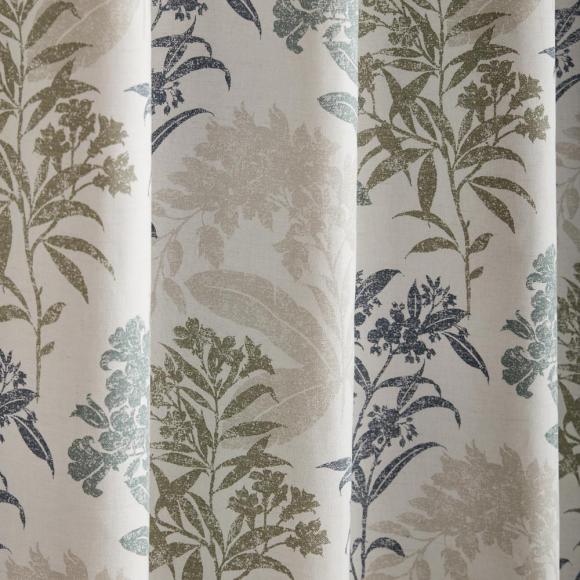 Laura Ashley Tenby Blackout Lined Eyelet Curtains Seaspray