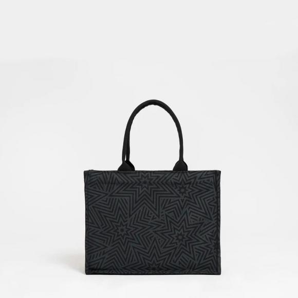 Souleway Star Explosion Black Large Tote Bag