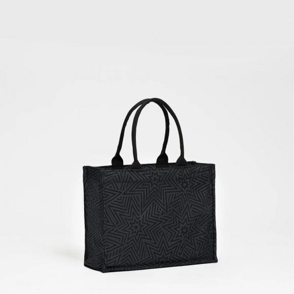 Souleway Star Explosion Black Large Tote Bag