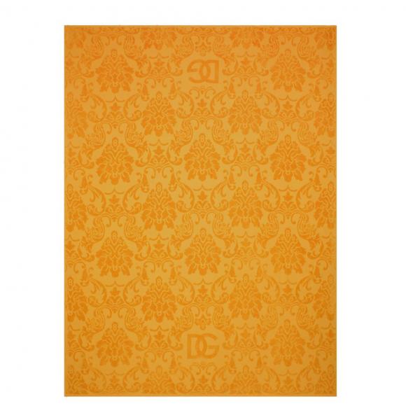 Dolce & Gabbana Casa Crosswise Jacquard Beach Towel Yellow