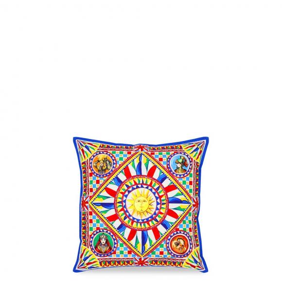 Dolce & Gabbana Casa Carretto Canvas Cushion 067