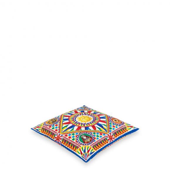 Dolce & Gabbana Casa Carretto Canvas Cushion 067