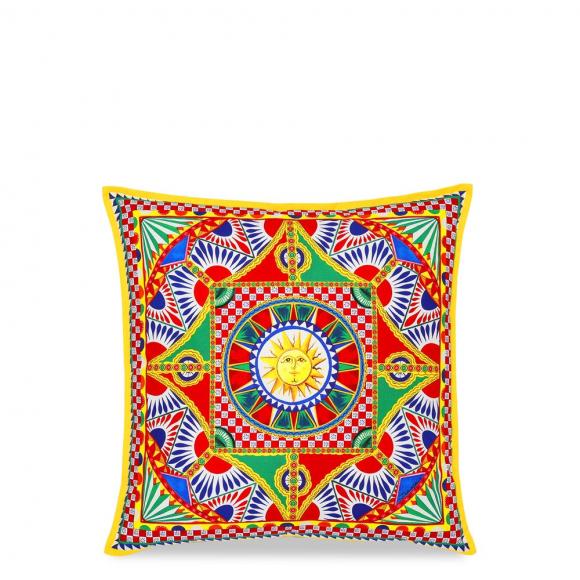 Dolce & Gabbana Casa Carretto Canvas Cushion 091