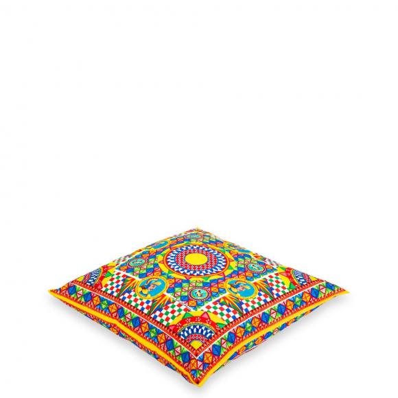 Dolce & Gabbana Casa Carretto Canvas Cushion 092