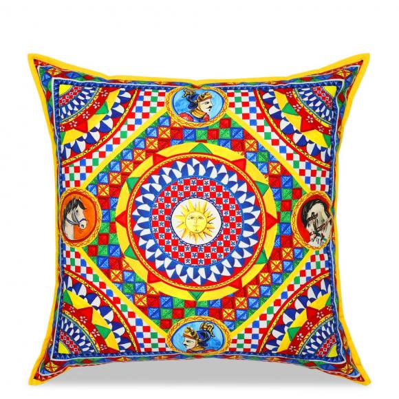 Dolce & Gabbana Casa Carretto Canvas Cushion 095