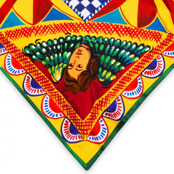 Dolce & Gabbana Casa Carretto Duchesse Cotton Cushion 088