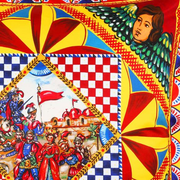 Dolce & Gabbana Casa Carretto Duchesse Cotton Cushion 088