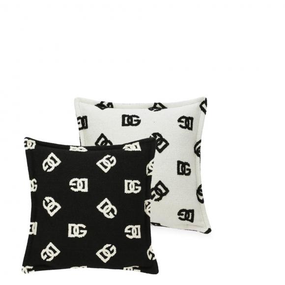 Dolce & Gabbana Casa DG Logo Jacquard Cushion 057